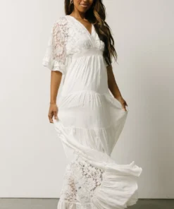 DD Ulla Tiered Maxi Dress | Off White