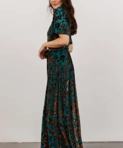 BB Custom Uma Velvet Maxi Dress | Bronze + Jade Dresses 12 BB Custom Uma Velvet Maxi Dress | Bronze + Jade Dresses