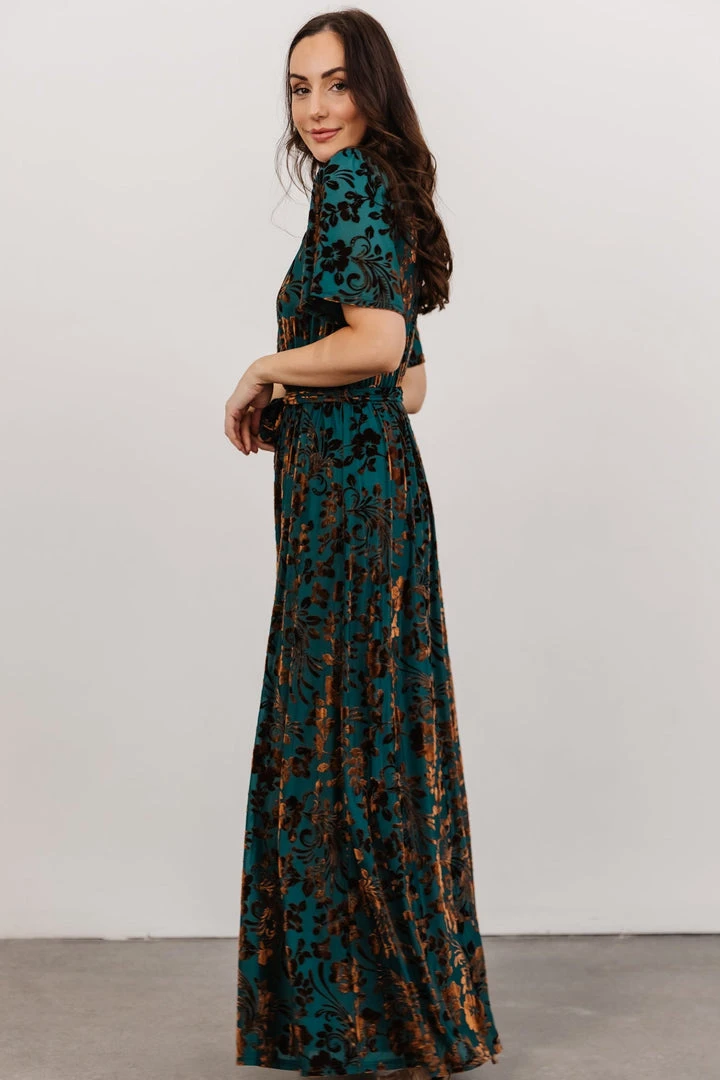 BB Custom Uma Velvet Maxi Dress | Bronze + Jade Dresses 6 BB Custom Uma Velvet Maxi Dress | Bronze + Jade Dresses