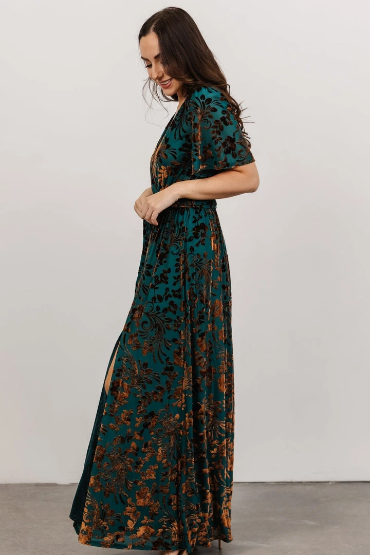 BB Custom Uma Velvet Maxi Dress | Bronze + Jade Dresses 5 BB Custom Uma Velvet Maxi Dress | Bronze + Jade Dresses
