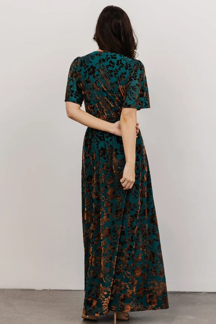 BB Custom Uma Velvet Maxi Dress | Bronze + Jade Dresses 4 BB Custom Uma Velvet Maxi Dress | Bronze + Jade Dresses