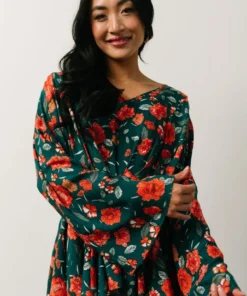 HAY Umina Peplum Top | Lagoon + Coral Floral 11 HAY Umina Peplum Top | Lagoon + Coral Floral