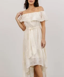 FT Uzair High Low Midi Dress | Ivory Shop All