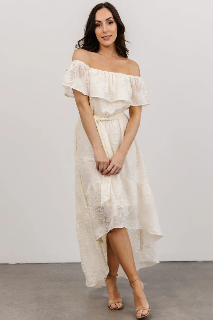 FT Uzair High Low Midi Dress | Ivory Shop All 5 FT Uzair High Low Midi Dress | Ivory Shop All