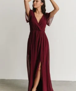 RR Vaughnie Maxi Dress | Merlot