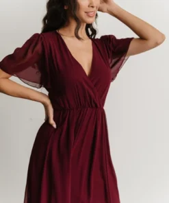 RR Vaughnie Maxi Dress | Merlot