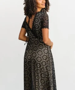 RR Venice Lace Maxi Dress | Black