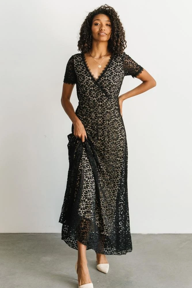 RR Venice Lace Maxi Dress | Black 1 RR Venice Lace Maxi Dress | Black