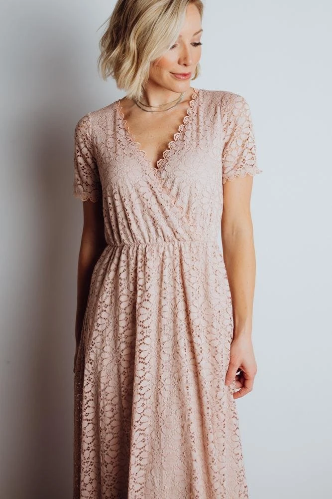 RR Dresses Venice Lace Maxi Dress | Blush 8 RR Dresses Venice Lace Maxi Dress | Blush