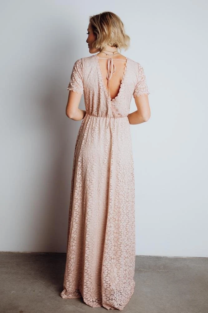 RR Dresses Venice Lace Maxi Dress | Blush 10 RR Dresses Venice Lace Maxi Dress | Blush