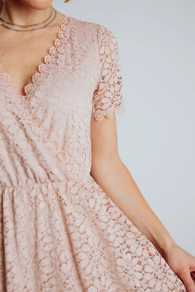 RR Dresses Venice Lace Maxi Dress | Blush 9 RR Dresses Venice Lace Maxi Dress | Blush