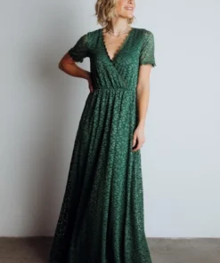 RR Venice Lace Maxi Dress | Green