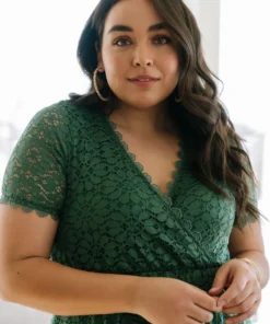 RR Venice Lace Maxi Dress | Green