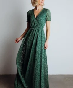 RR Venice Lace Maxi Dress | Green