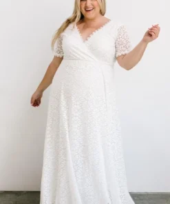 RR Dresses Venice Lace Maxi Dress | White