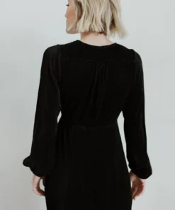 BB Custom Dresses Venus Pleated Maxi Dress | Black