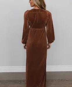 BB Custom Dresses Venus Pleated Maxi Dress | Bronze 16 BB Custom Dresses Venus Pleated Maxi Dress | Bronze