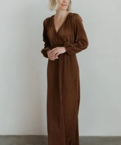 BB Custom Dresses Venus Pleated Maxi Dress | Bronze 19 BB Custom Dresses Venus Pleated Maxi Dress | Bronze