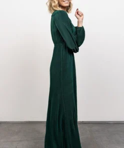 BB Custom Venus Pleated Maxi Dress | Forest Dresses