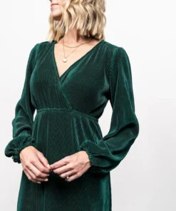 BB Custom Venus Pleated Maxi Dress | Forest Dresses