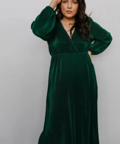 BB Custom Venus Pleated Maxi Dress | Forest Dresses