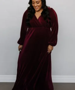 BB Custom Dresses Venus Pleated Maxi Dress | Mulberry