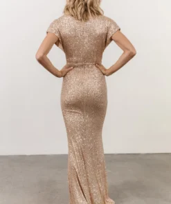 RR Vienna Sequin Maxi Dress | Champagne