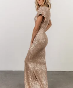 RR Vienna Sequin Maxi Dress | Champagne
