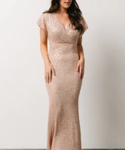 RR Vienna Sequin Maxi Dress | Rose Gold 11 RR Vienna Sequin Maxi Dress | Rose Gold