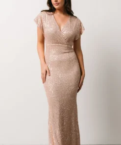 RR Vienna Sequin Maxi Dress | Rose Gold 12 RR Vienna Sequin Maxi Dress | Rose Gold