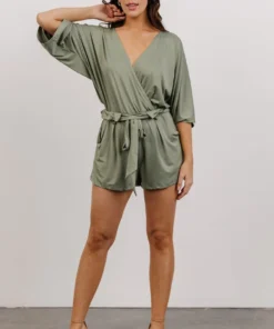 DD Boho Vince Romper | Dusty Sage