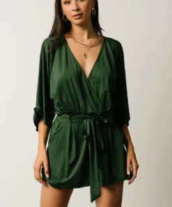 DD Boho Vince Romper | Hunter Green 18 DD Boho Vince Romper | Hunter Green