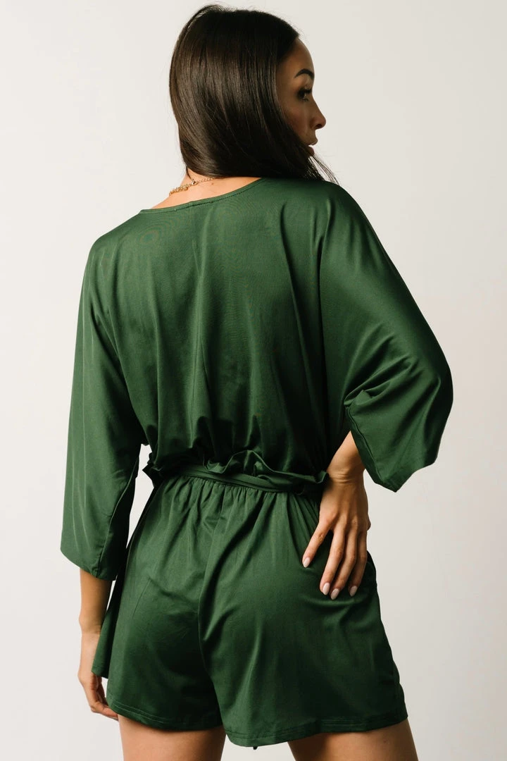 DD Boho Vince Romper | Hunter Green 6 DD Boho Vince Romper | Hunter Green