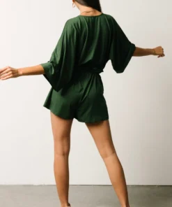 DD Boho Vince Romper | Hunter Green 17 DD Boho Vince Romper | Hunter Green