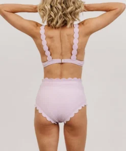 BJB Swim Virginia Scalloped Bikini Top | Lilac