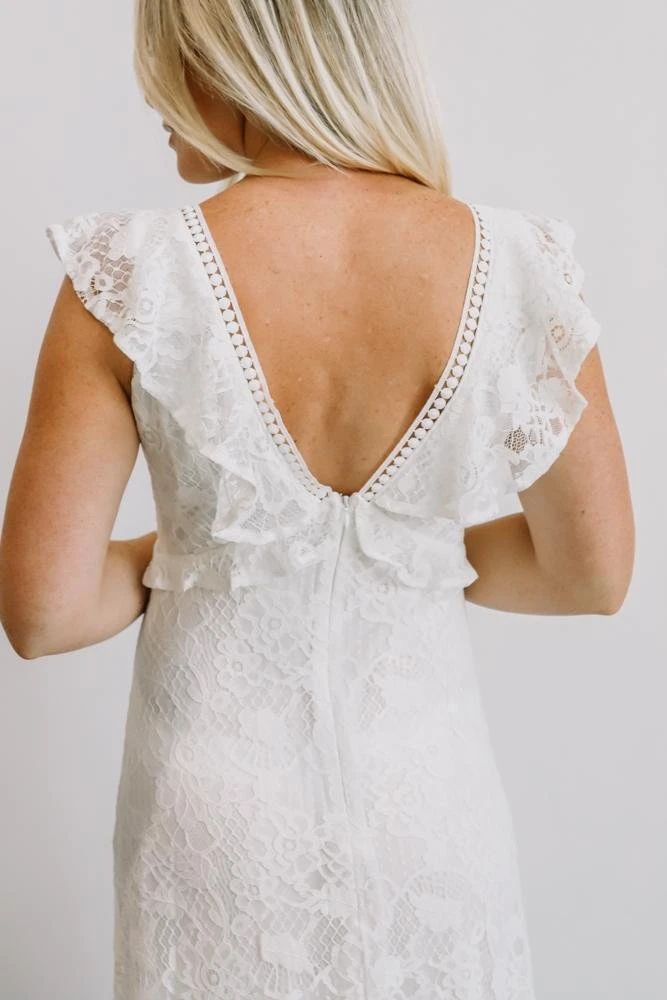 AK Vivianne Lace Maxi Dress | White 12 AK Vivianne Lace Maxi Dress | White