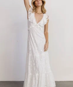 AK Vivianne Lace Maxi Dress | White 25 AK Vivianne Lace Maxi Dress | White