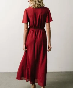 Soi Waverly Wrap Dress | Berry