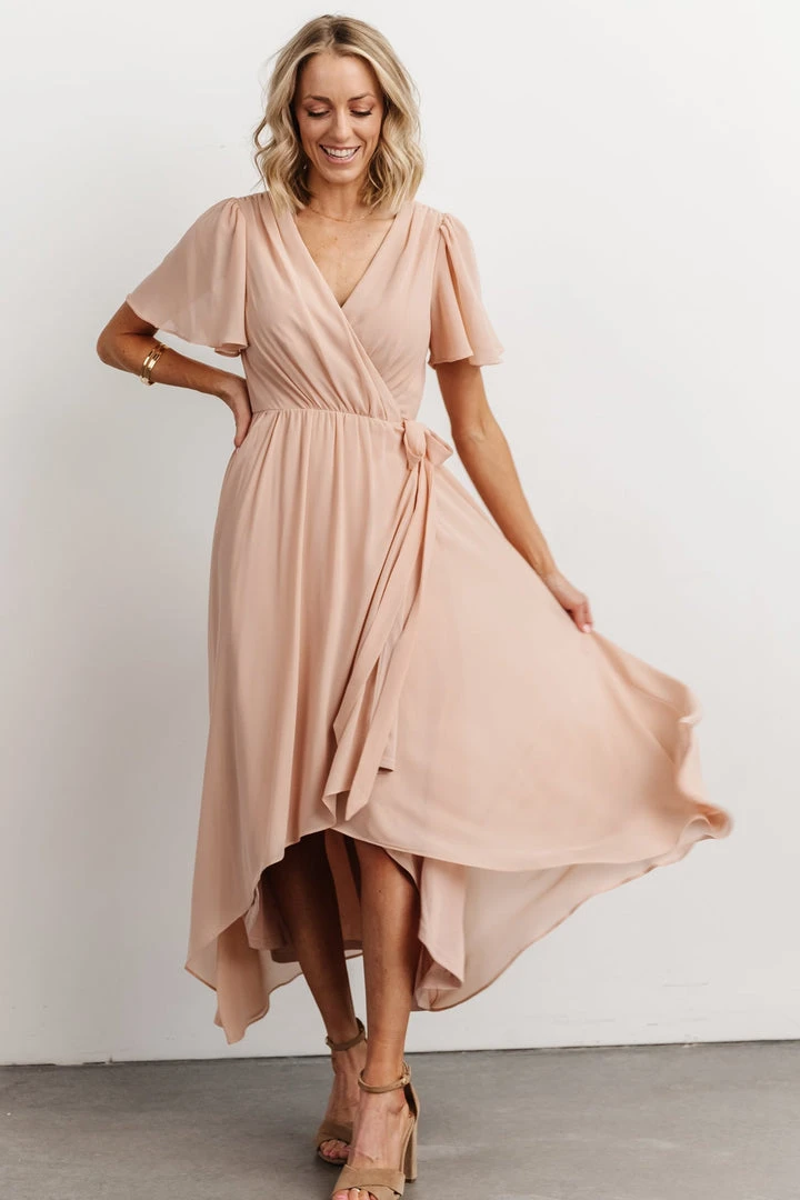 Soi Waverly Wrap Dress | Dusty Blush Dresses 1 Soi Waverly Wrap Dress | Dusty Blush Dresses