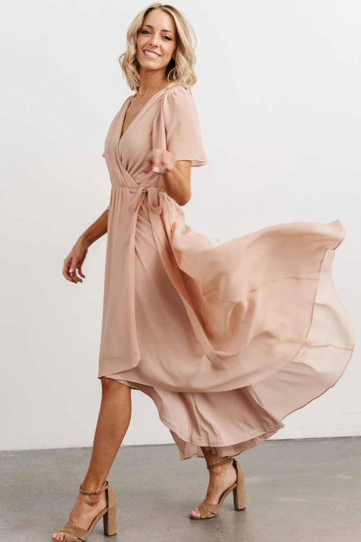 Soi Waverly Wrap Dress | Dusty Blush Dresses 5 Soi Waverly Wrap Dress | Dusty Blush Dresses