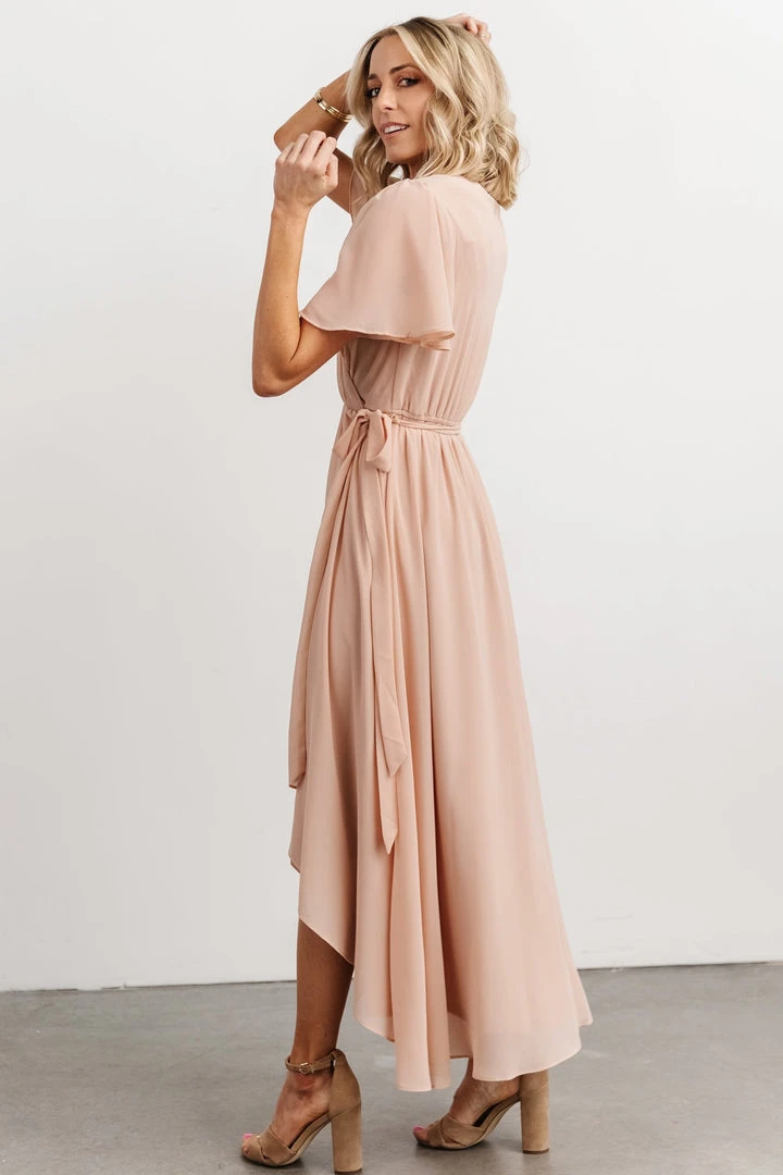 Soi Waverly Wrap Dress | Dusty Blush Dresses 4 Soi Waverly Wrap Dress | Dusty Blush Dresses