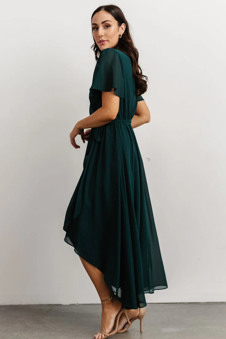 Soi Dresses Waverly Wrap Dress | Emerald 3 Soi Dresses Waverly Wrap Dress | Emerald