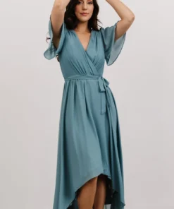 Soi Dresses Waverly Wrap Dress | Sea Glass