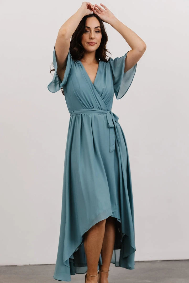 Soi Dresses Waverly Wrap Dress | Sea Glass 2 Soi Dresses Waverly Wrap Dress | Sea Glass