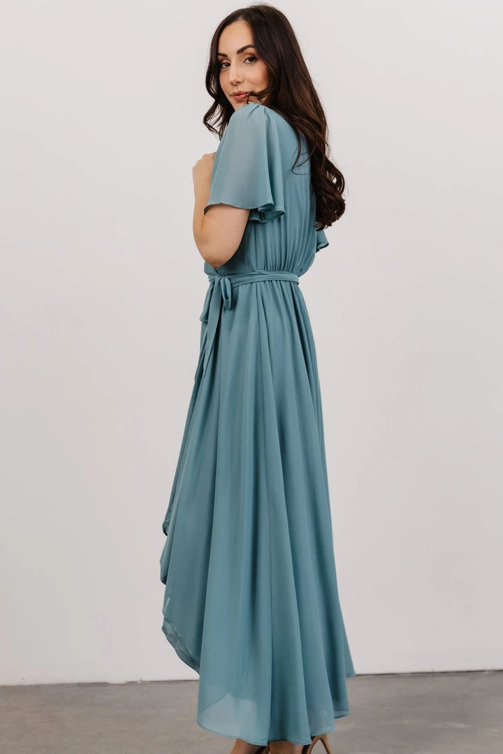 Soi Dresses Waverly Wrap Dress | Sea Glass 4 Soi Dresses Waverly Wrap Dress | Sea Glass