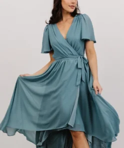 Soi Dresses Waverly Wrap Dress | Sea Glass 11 Soi Dresses Waverly Wrap Dress | Sea Glass