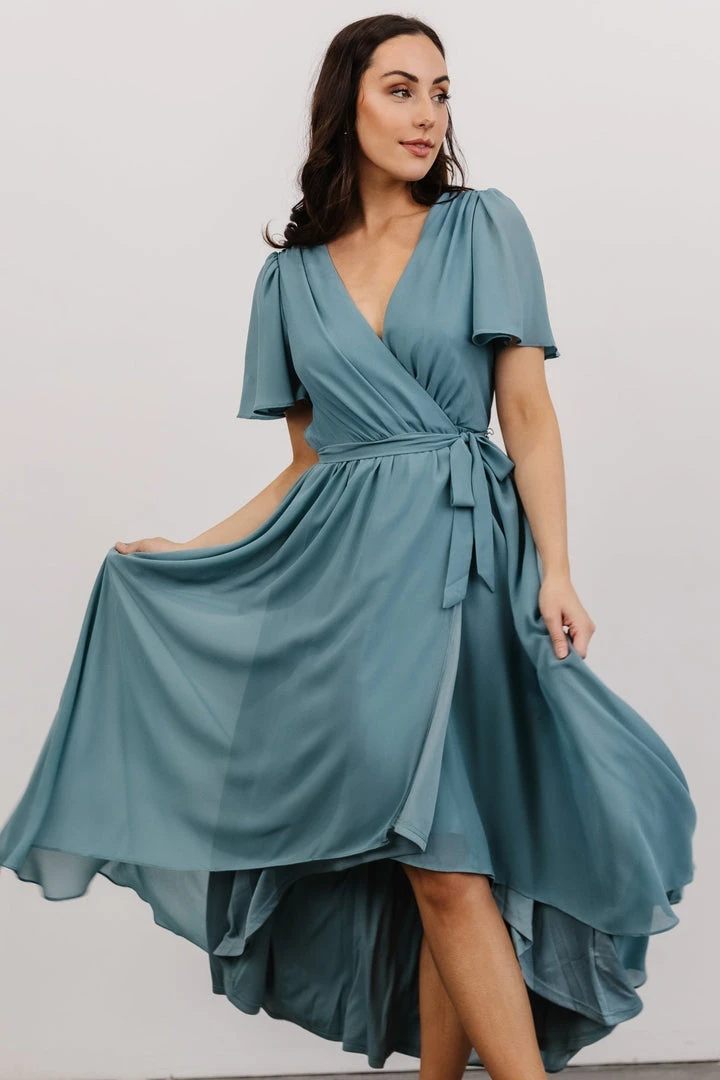Soi Dresses Waverly Wrap Dress | Sea Glass 5 Soi Dresses Waverly Wrap Dress | Sea Glass