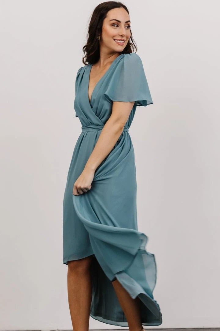 Soi Dresses Waverly Wrap Dress | Sea Glass 7 Soi Dresses Waverly Wrap Dress | Sea Glass