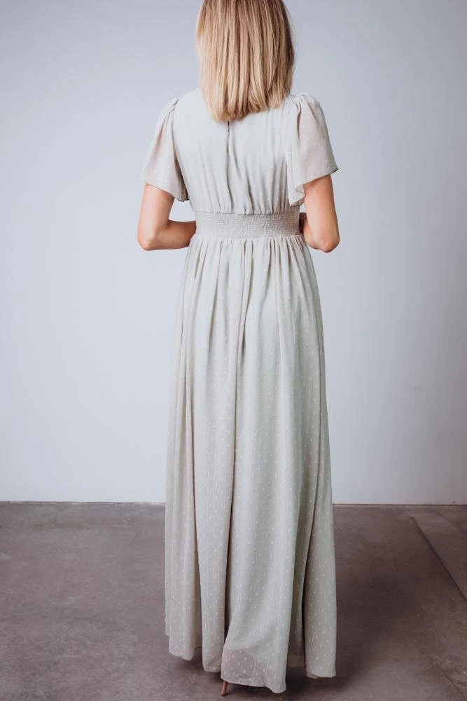 RR Weslie Shimmer Dot Maxi Dress | Sage Dresses 5 RR Weslie Shimmer Dot Maxi Dress | Sage Dresses