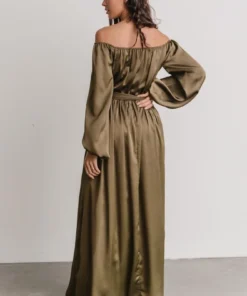 DD Westminster Off-Shoulder Maxi Dress | Olive